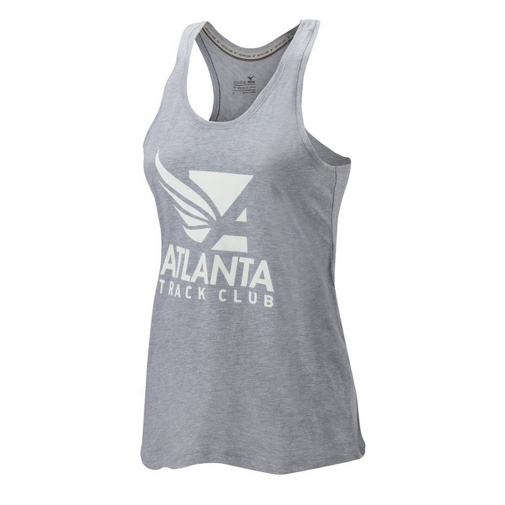 Camiseta de tirantes Mizuno Running Atlanta Track Club Sport Para Mujer Grises 5916804-CH